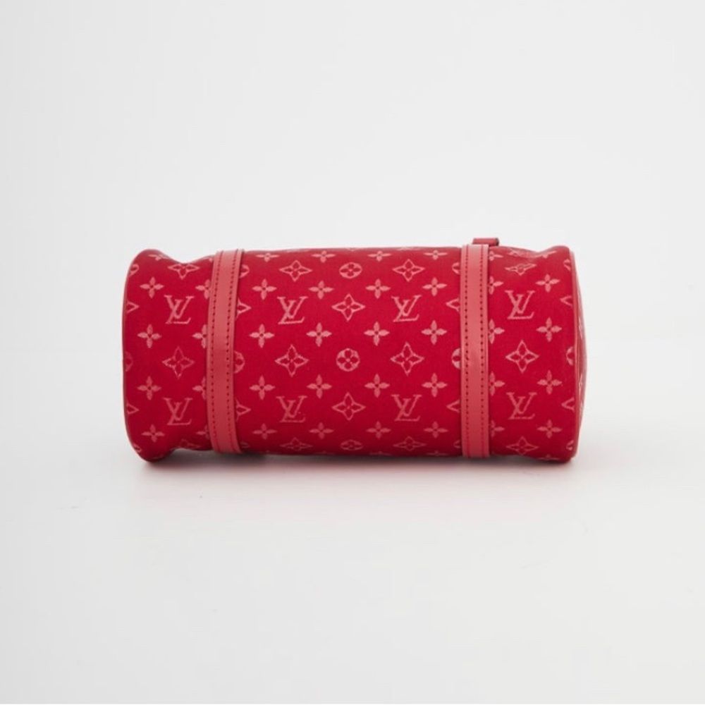 Louis Vuitton Red Satin Mono Papillon Bag - Picture 3 of 14